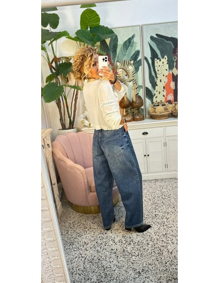 JEANS BALLOON BORDADO