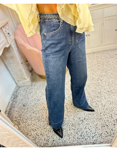 JEANS CINTURA TRENZADA