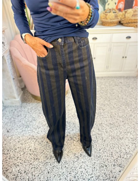 JEANS RAYAS MARINO