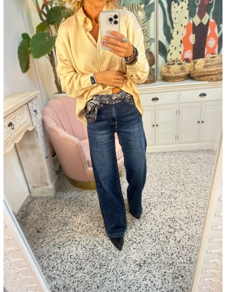 JEANS RECTO PAÑUELO