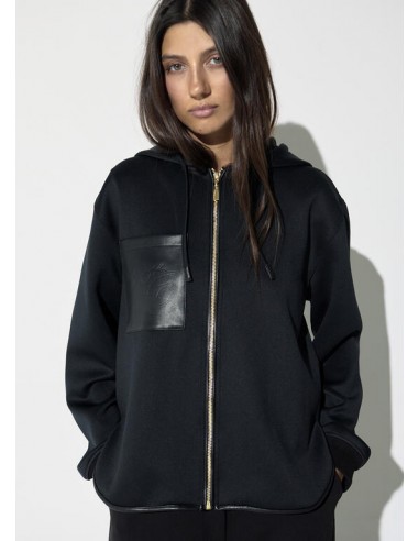 SUDADERA ABIERTA CONTRASTE