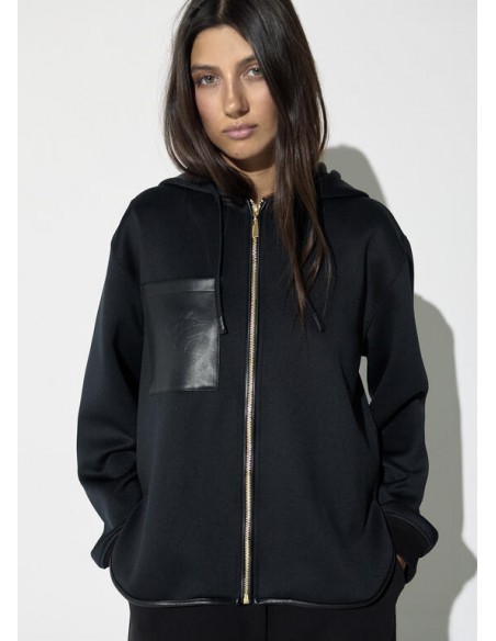 SUDADERA ABIERTA CONTRASTE