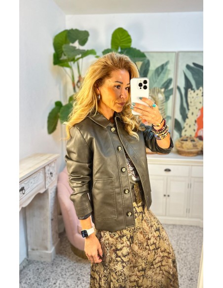 CHAQUETA BOLSILLOS VERDE
