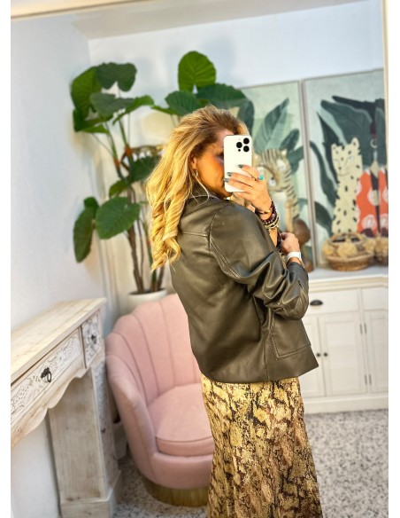 CHAQUETA BOLSILLOS VERDE