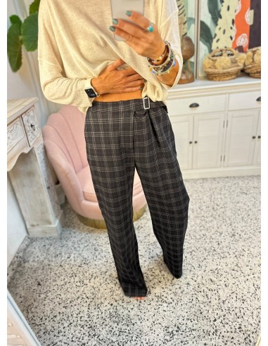PANTALÓN ANCHO CUADROS