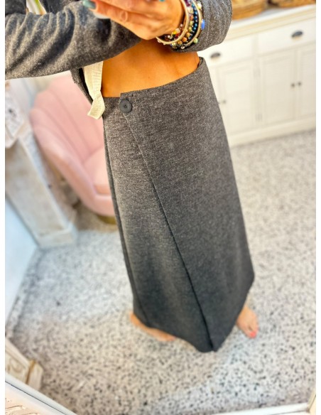 FALDA LARGA GRIS