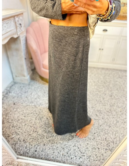 FALDA LARGA GRIS