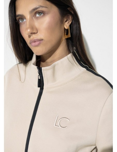 SUDADERA CON CREMALLERA Y STRASS
