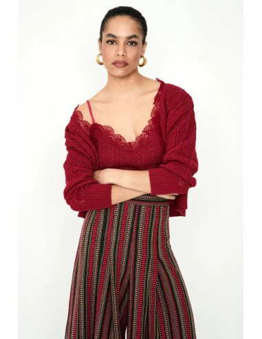 CARDIGAN LOU ROJO