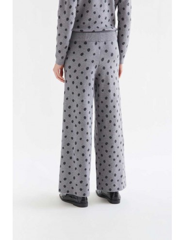PANTALÓN CON ESTAMPADO PUNTO GRIS CATAHOULA