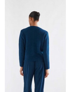 CÁRDIGAN AZUL MARINO CON BOTONES LAZADOS 2