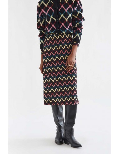 FALDA MIDI CON ESTAMPADO SKEIN