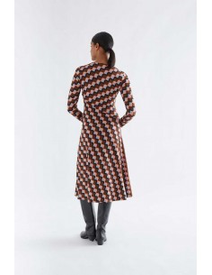 VESTIDO MIDI CON ESTAMPADO SCALA 2