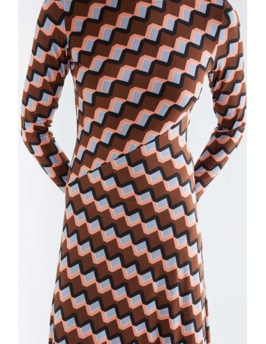 VESTIDO MIDI CON ESTAMPADO SCALA