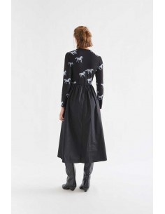 VESTIDO MIDI DE ALGODÓN CON ESTAMPADO HORSE 2