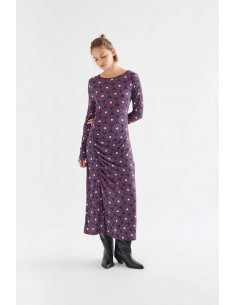 VESTIDO MIDI CON ESTAMPADO FLOWER