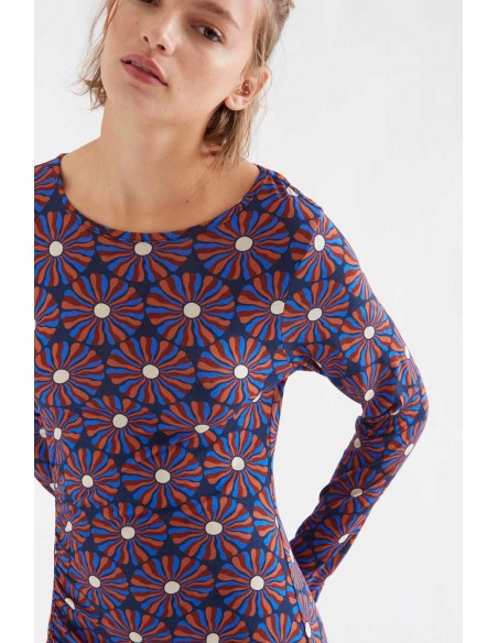 VESTIDO MIDI CON ESTAMPADO FLOWER