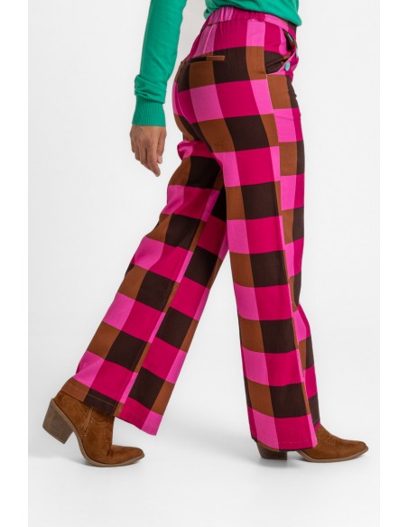 PANTALÓN CON BOTANADURA FLOWING