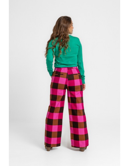 PANTALÓN CON BOTANADURA FLOWING