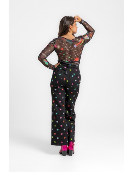 PANTALÓN TIRO ALTO STARS