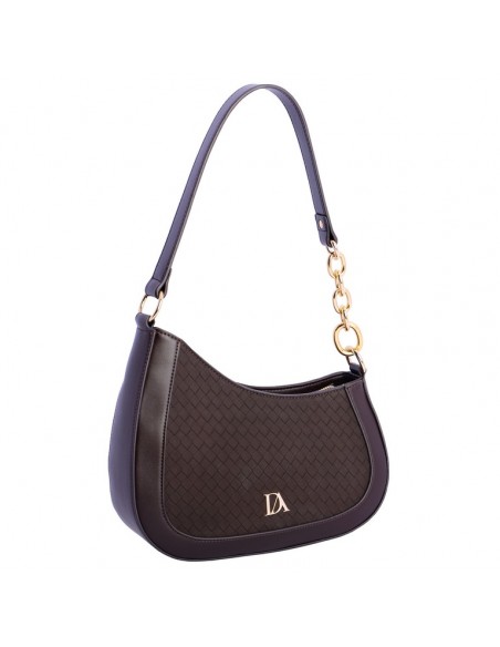 BOLSO HOMBRO CADENA MARRON