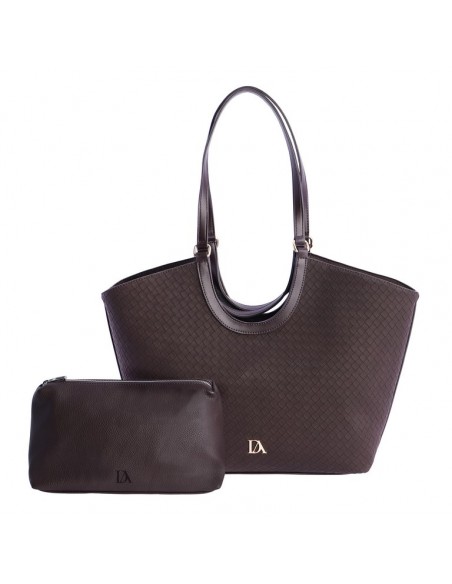 BAG TEXTURA MARRON DA