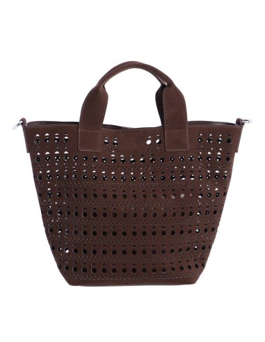 BOLSO ASA PERFORADO MARRON