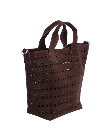 BOLSO ASA PERFORADO MARRON