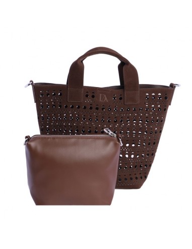 BOLSO ASA PERFORADO MARRON
