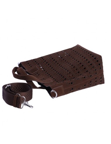 BOLSO ASA PERFORADO MARRON