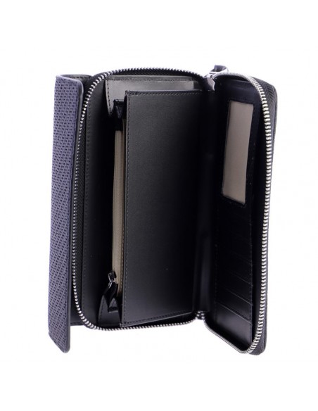 CARTERA TEXTURA NEGRO