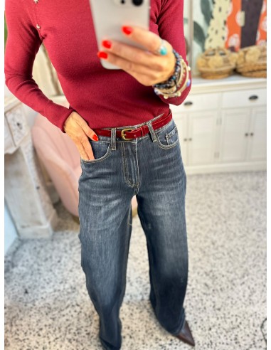 JEANS CINTURON ATERCIOPELADO