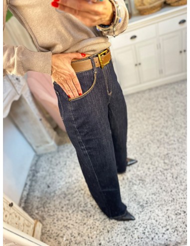 JEANS RECTO CON CINTURON