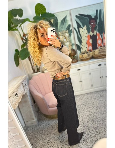 JEANS RECTO CON CINTURON